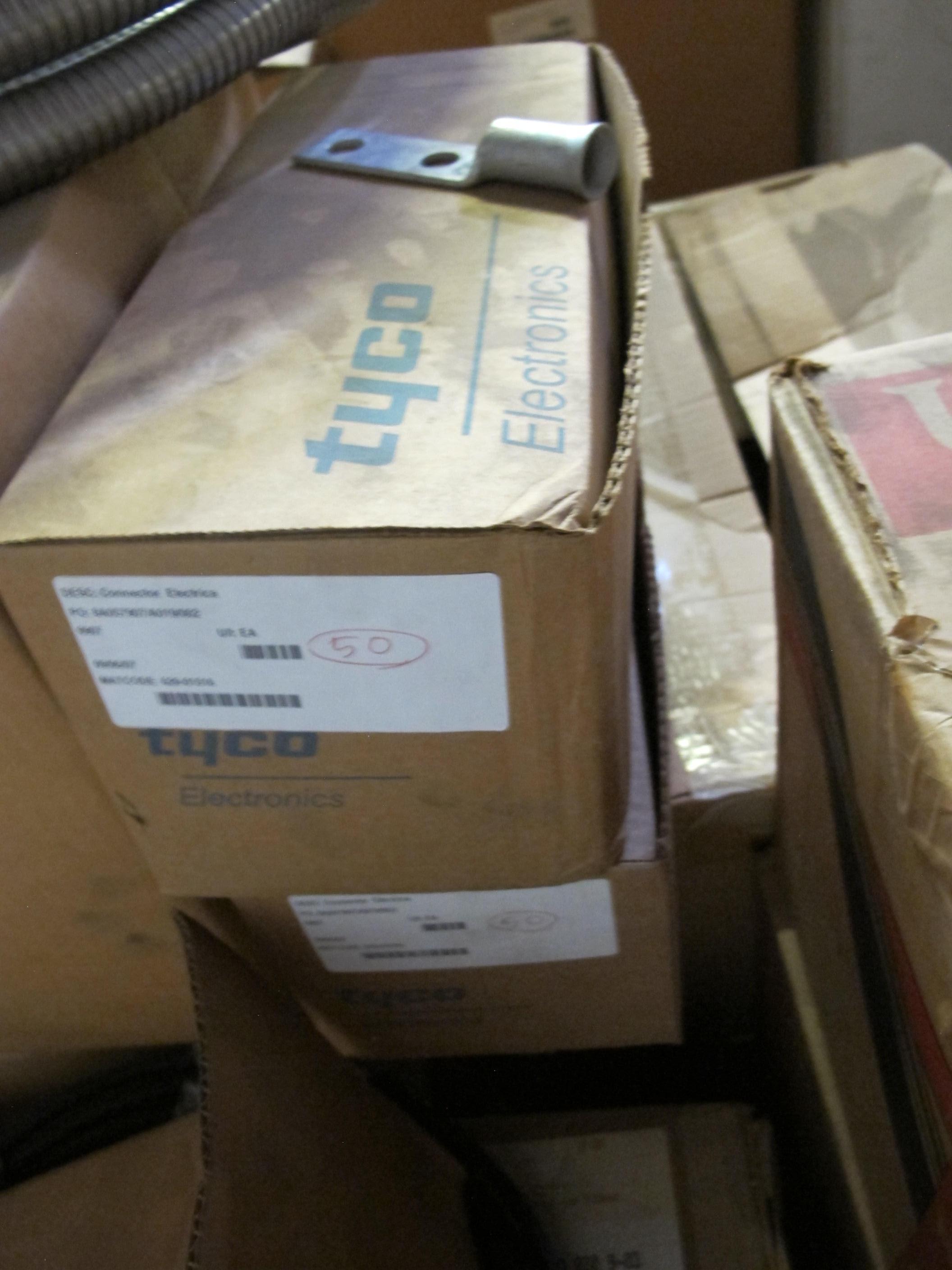 LOT TO INCLUDE: (1) CABLE, ELECTRICAL TYPE, 50 FT SIZE, 5 CONDUCTOR CONDUCTOR, SHIELDED KIND. 50 FT. CABLE WITH MATING VP 6.0 CONNECTOR, (8) PIGTAILS, ELECTRICAL TYPE, COLLECTOR SHOE KIND, 8 FT LG SIZE, (100) CONNECTORS, ELECTRICAL TYPE, 4/0 AWG CONDUCTOR, TERMINAL KIND. (2) 1/2" STUD, UNINSULATED, (4) CABLES, ELECTRICAL TYPE, 22 AWG SIZE, 93 OHMS RATING, COPPER MATERIAL, 2 CONDUCTOR, COAXIAL, RG-62A/U KIND. SHIELDED, COPPERWELD, VINYL JACKETED, POLYETHYLENE INSULATED, 1000 FT LG. LOADING & HANDLING FEE $15-4081